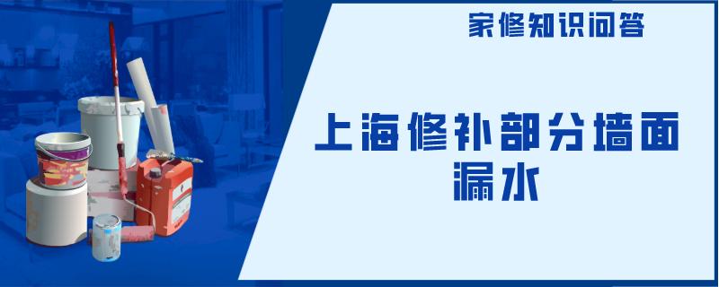上海修补部分墙面漏水 上海修补部分墙面漏水