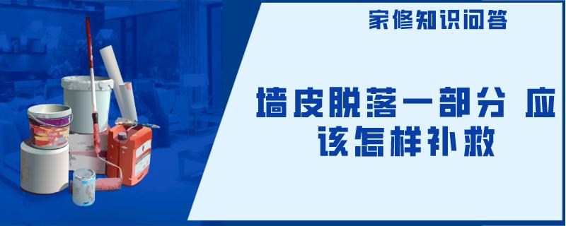 墙皮脱落一部分 应该怎样补救 墙皮脱落一部分 应该怎样补救
